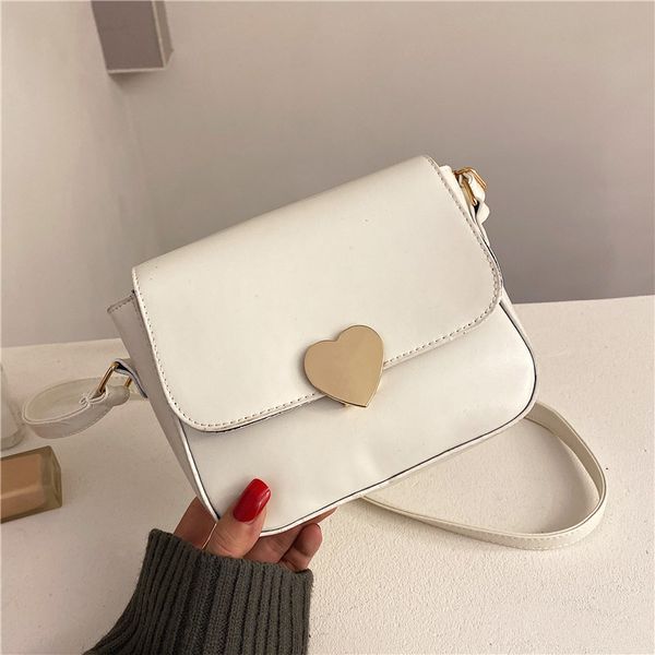 

fantasy 2020 new mini sweet heart metal pu leather shoulder bags for women appointment texture cute trendy messenger crossbody b