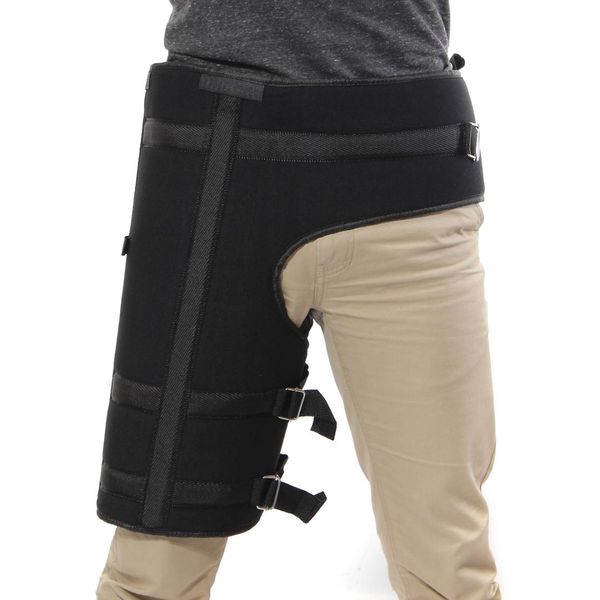 

1pcs hip joint support waist support brace thigh & groin sacrum stabilizer pain relief strain arthritis protecter, Black;gray