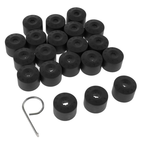 

20pcs wheel nut bolt tire screw cap dustproof cover+tool for vw golf