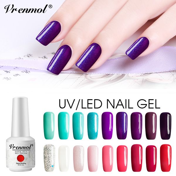 

vrenmol 1pcs nail gel polish manicure professional led lamp soak off uv gel nail polish need base coat makeup