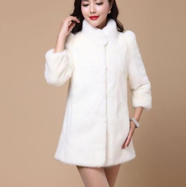 

furry 2019 winter women's faux fur jacket artificial fur overcoat furry coat femme plus size fake outwear z129, Black
