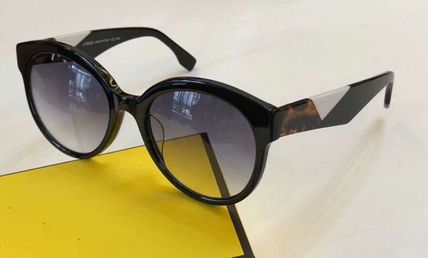 

luxury black grey gradient lens sunglasses ff0034s sonnenbrille designer sunglasses brand new in box, White;black