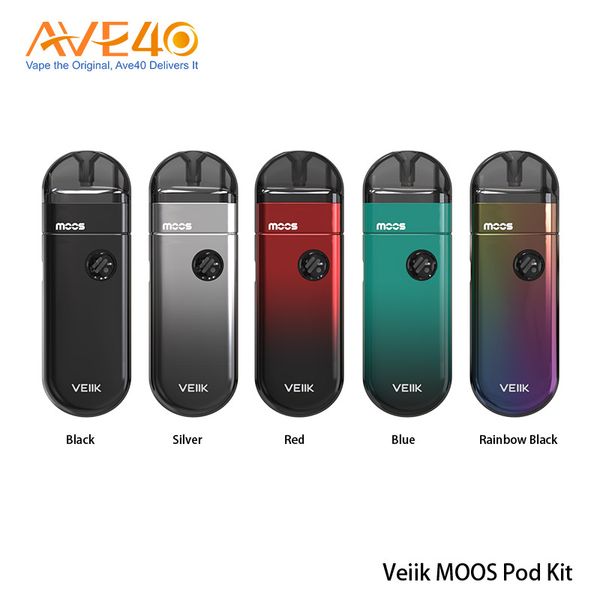 

Veiik MOOS Vape Pod System Kit 15 Вт 1100 мАч Батарея 2 мл Прозрачный Стручковый Картридж V VEIIK Airo 100% Оригинал