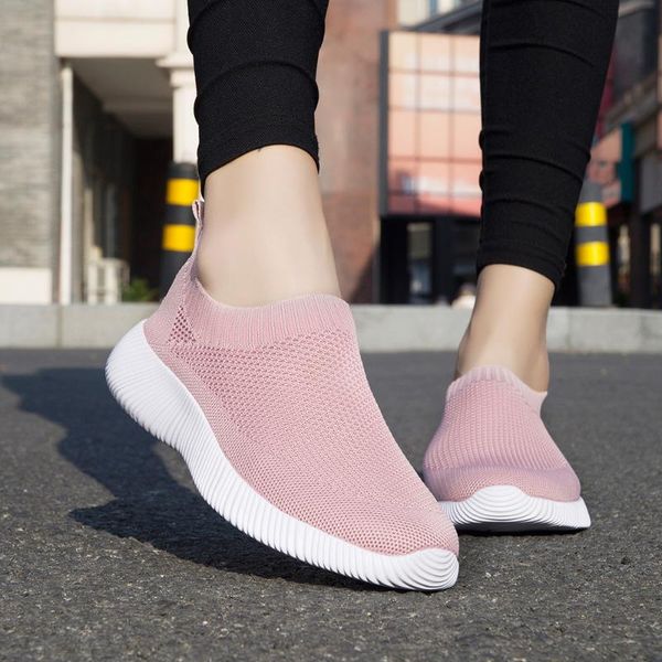 

summer sneakers women vulcanized shoes sock trainers breathable tenis feminino casual shoes ladies chaussures femme size 35-43, Black