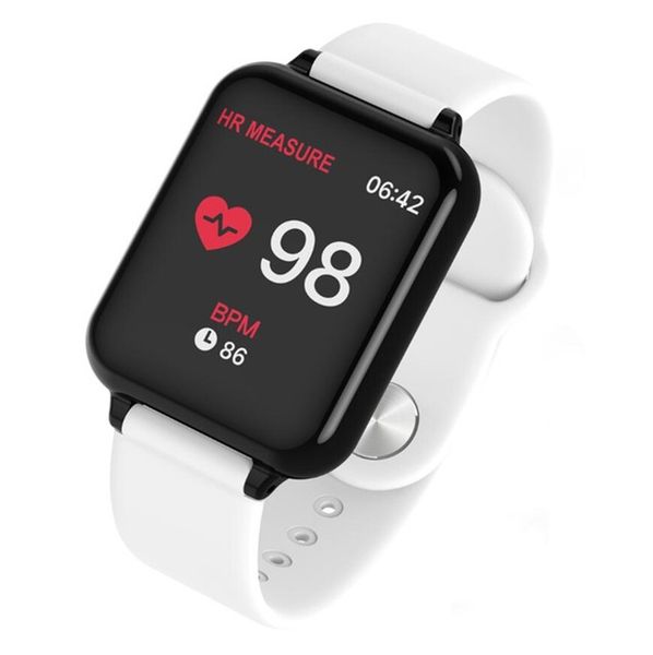 

b57 smart watch waterproof heart rate monitor blood pressure sport women smartwatch women wearable watch men smart clock pk mi band 4