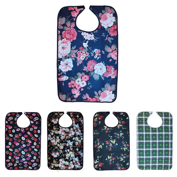 

bib for elderly waterproof mealtime bibs protector dinning apron clothing protector from spills stains with crumb catcher