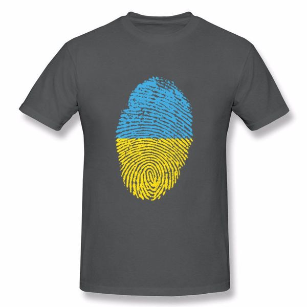 

ukraine flag fingerprint 2018 new hip hop camiseta ukraine funny fashion men's tee anime men's t-shirt, White;black