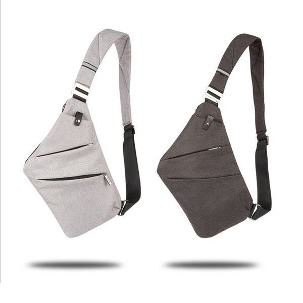 

men boy fashion casual running bag concise waterproof sport solid color travel adjustable strap zipper bag 2020