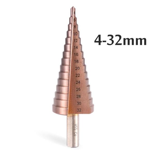 

hss cobalt step drill bit hole cutter for stainless steel drilling 4-12/20/32mm