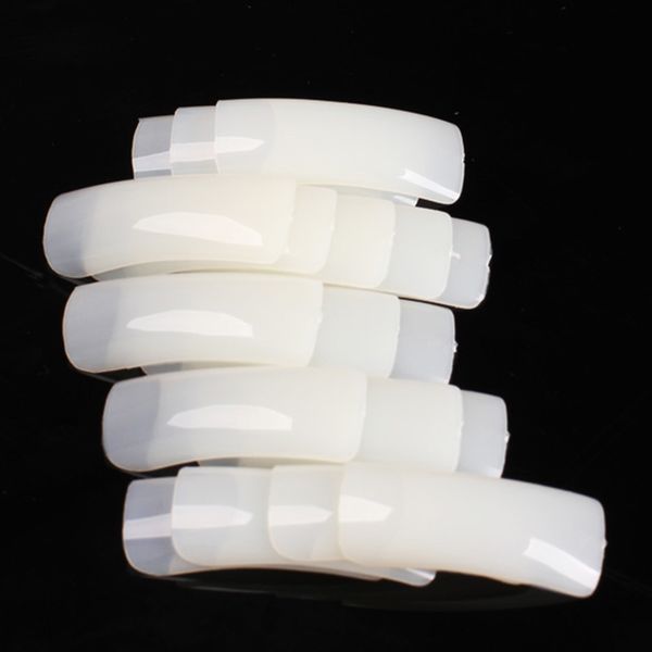 

new 500 pcs/set false nail art design tips french fingernails acrylic uv salon design white, Red;gold