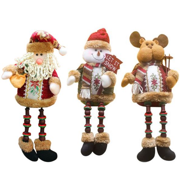 

christmas decorations santa claus sitting porcelain snowman christmas ornamen #6