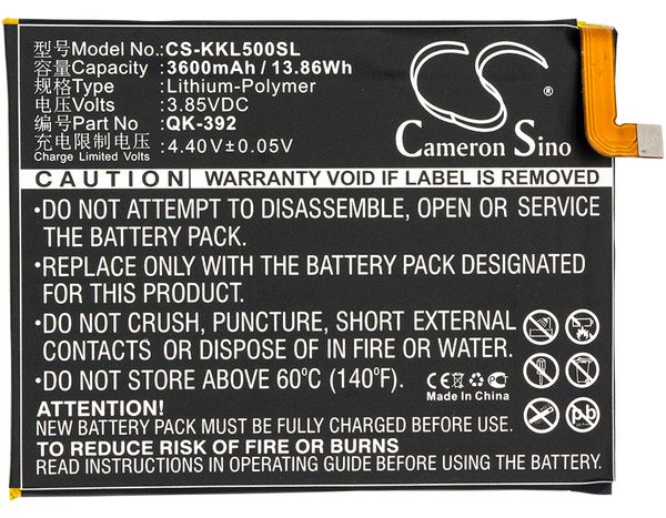 

cameron sino battery qk-392 for 360 1509-a00, q5 plus, for qihoo 1509-a00, 360 q5 plus
