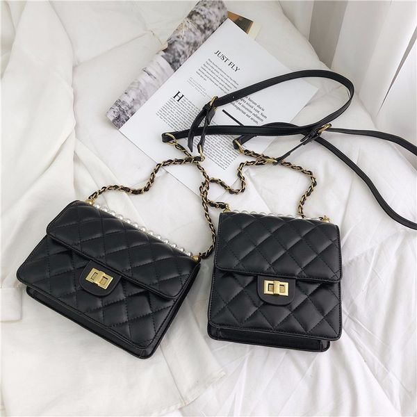 

fashion woman bag pu leather shoulder bag lingge soft chain bolsa feminina luxury handbags women bags designer bolsos mujer sac