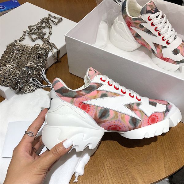 

2019 fashion luxury designer women shoes women neoprene grosgrain ribbon d-connect sneakers lady wrap-around rubber sole casual shoes, Black