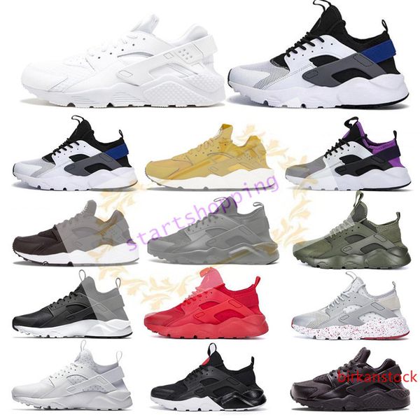 

2019 huarache ultra 4.0 running shoes men women sole triple white black huraches sports huaraches sneakers mens designer shoes