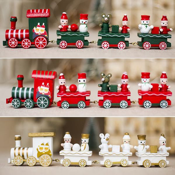 

christmas train wooden train 4 knots deskkindergarten display party supplies wedding xmas ornament mini kids gift