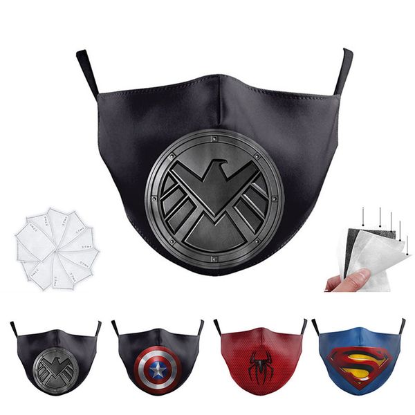 

маски костюм бэтмена вспышка человек-паук super hero для взрослых хлопок лица пылезащитные партии cosplay unisex мода многоразовые складная