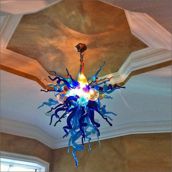 

customer made mouth blown glass chandelier lightings hanging led dale chihuly style pendant lamps for home and l