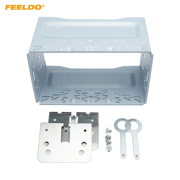 

FEELDO автомобилей Радио 2DIN Установка металлической клетки Комплекты Кронштейны / В