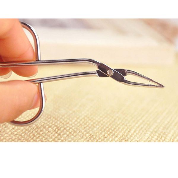 

dropshipping 3pcs scissors shaped eyebrow tweezers clip flat tip tweezers hair plucker for hair eyebrows smj