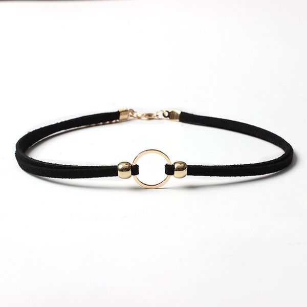 

yr275 geometric circle necklace necklace gold decoration gift preresent, Silver