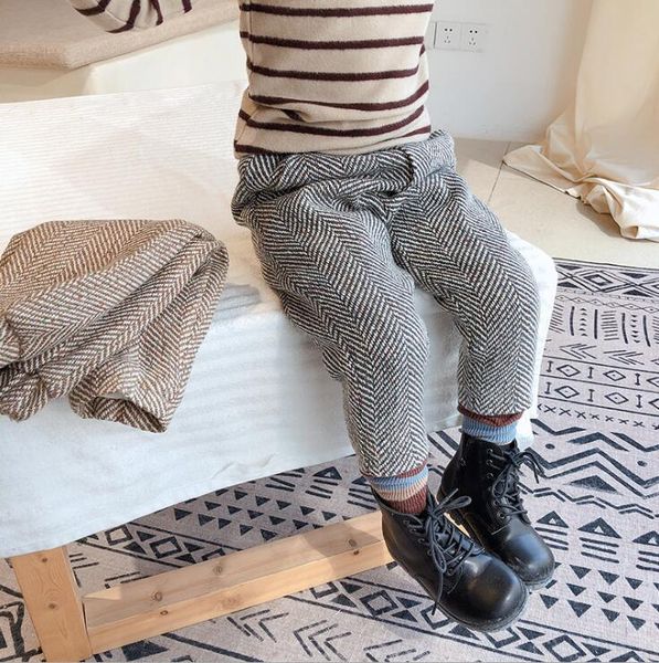 

2019 new arrival girls woolen thicken pants fashion autumn winter kids pants baby girls clothes 2-7t, Blue