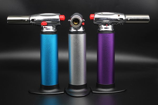 

1300c butane scorch torch jet flame lighters chef cooking refillable adjust flame kitchen lighter ignition spray gun picnic tool colorful