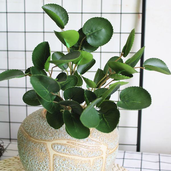 

real touch eucalyptus plant plastic artificial greens home wedding decor xmas decoration fake plants flores artificiales