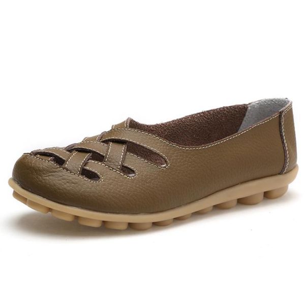 

women shoes leather flats women's casual shoes 1359, Black