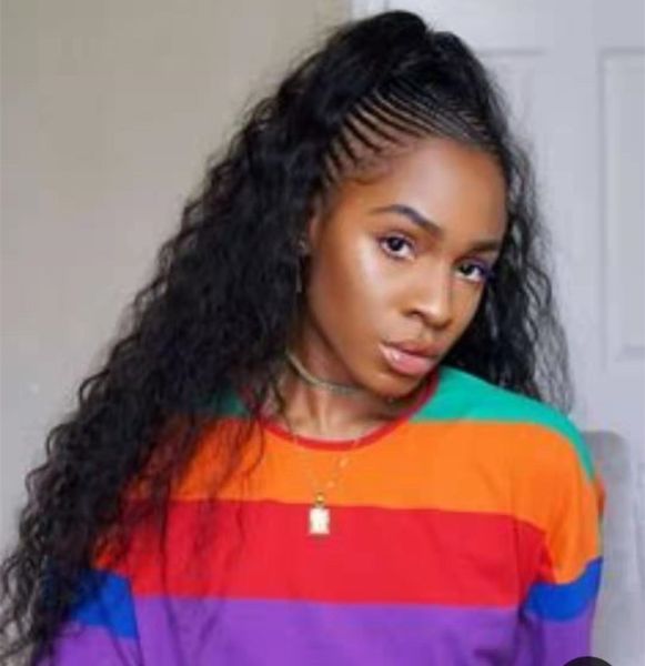 Natural Curly Pony Tail Hair Piece 24inch Weave Braid Ponytail