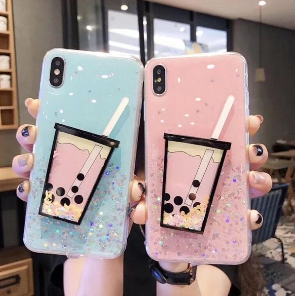 

кожаный чехол для iphone падение сопротивления защитного нового красочных молочного чай телефон случае для 11 защитной крышки xs tpu оболочк