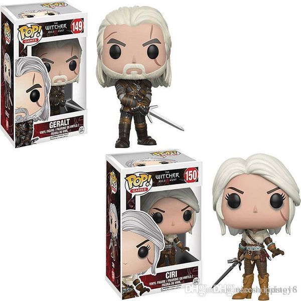 

toy6 funko pop games the witcher 3 wild hunt ciri geralt vinyl action figure t74 popular toy