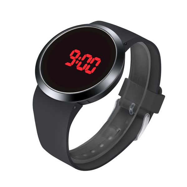 

horloges mannen fashion waterproof men led touch screen day date silicone wrist watch relogio masculino sport watches, Slivery;brown