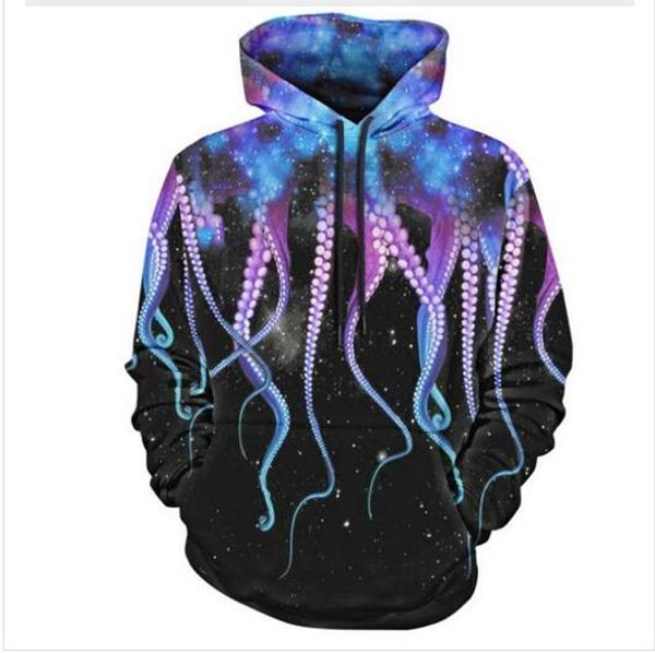

fashion men hoodies ocs 3d hd print casual fox hoodies sweatshirts couple tracksuits women hoodies pr055, Black