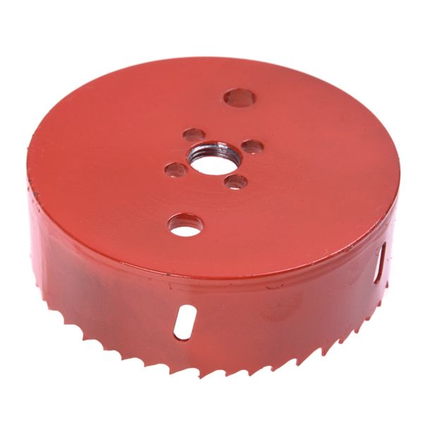 

red 110mm diameter hole cutting tool bimetal hole saw