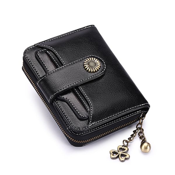 

beau-sendefn trend wallet female women wallet short quality coin purse women button purse quality flower hardware 5185h, Red;black