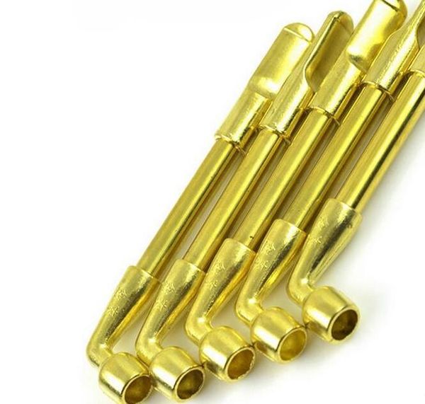 Pipes Metal Tobacco Pipes Creative Smoking Smoke Pipe Gold ...