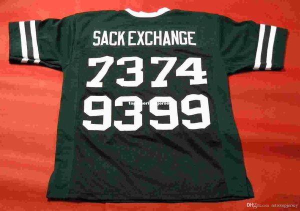 

retro #73 74 93 99 sack exchange mitchell & ness jersey gastineau klecko lyons salaam mens stitching football jer running, Black;blue