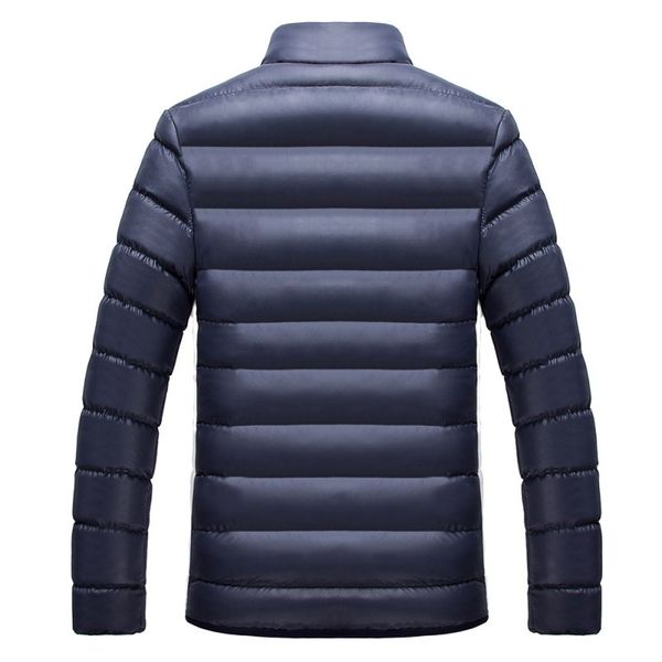 

winter jacket men 2020 fashion stand collar male parka jacket mens solid thick jackets and coats man winter parkas hot, Black