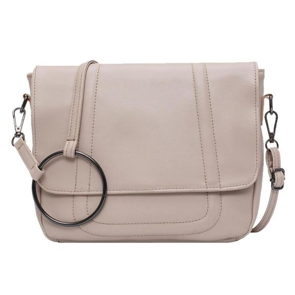 

women bag shoulders retro handbag purse mobile phone shopping bag simple fashion stylish wild leather casual temperament h1
