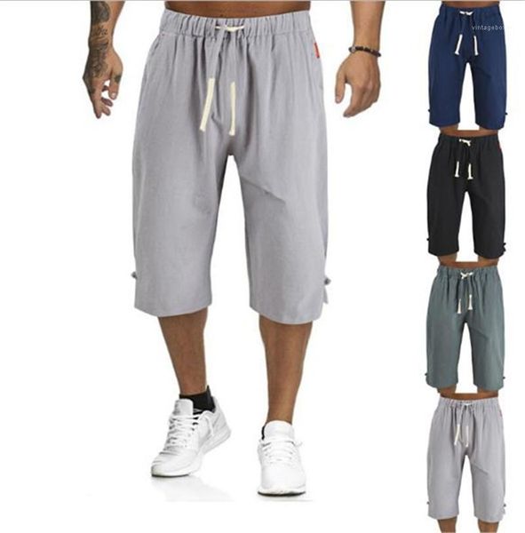 

loose drawstring solid shorts mens elastic waist shorts 20ss men summer beach shorts casual, White;black