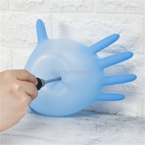 

100pcs 1 box retail household cleaning latex nitrile gloves disposable protecte hand clear sanitary glove drop shipping hck3 qa