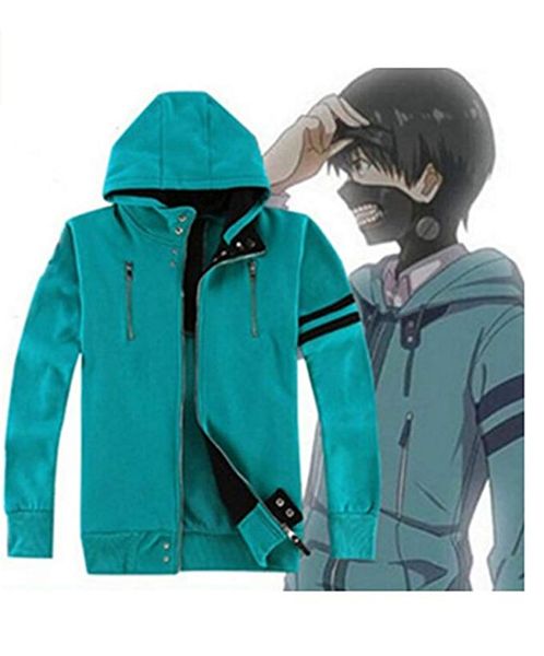 

anime tokyo ghoul cosplay kaneki ken tshirt sweater hoodie jacket, Black