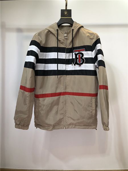 

19fw luxurious brands design bbr jackets sweatshirts men women clothes sweater fashion stripe logos streetwear outdoor hoodies coat, Blue;black