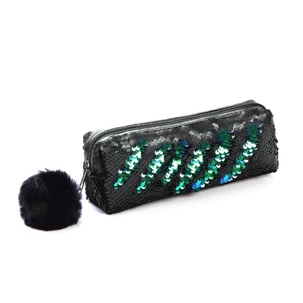 

cosmetic bag pencil case exquisite durable handbag sequin travel bag colorful