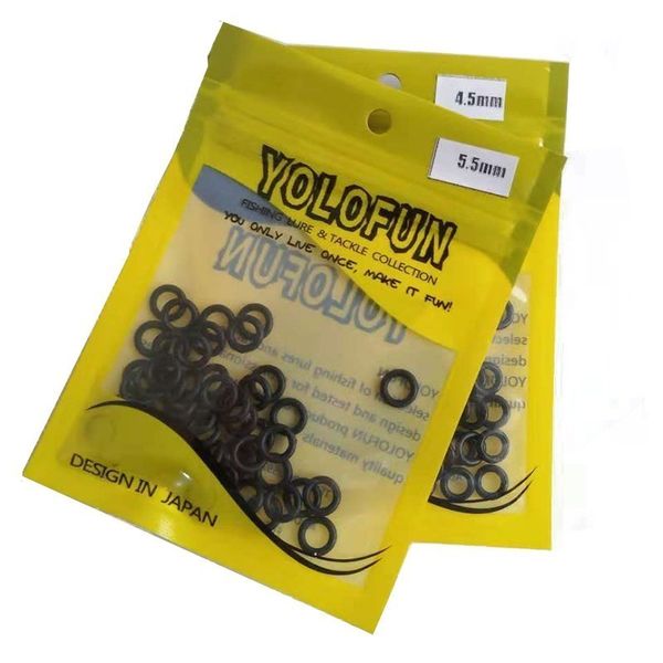 

inner diameter 4.5mm 5.5mm fishing accessories 50pcs/lot wacky o ring carp fishing tackle set for neko rig fishing tackles