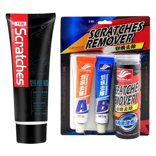 

100ml car scratches repair kit polishing wax cream paint scratch remover care auto car cleaning scratch tool