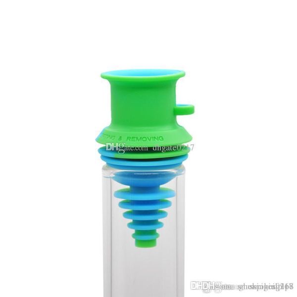 

Mini Silicone Nozzle For Glass Hookah Bongs silicone pipe for oil rigs Water Bubbler silicone Smoking Accessories free shipping