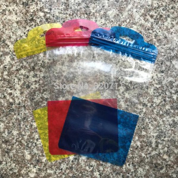 

новые 3 цвета 11,5 * 22см пластиковые zip замок сотовый телефон сумка событий с отверстием подвесить для мобильного телефона shell упаковка