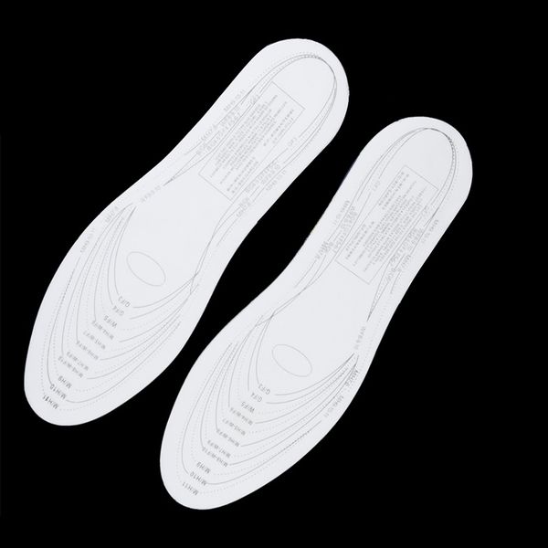 

1 pair healthy antibacterial sport memory foam shoe pad diy soft cotton insoles for men women, Black